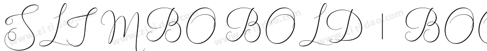 SLIMBO BOLD | BOODAS.DE字体转换
